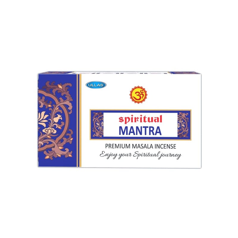 Ullas Spiritual Mantra Agarbathi Premium Masala Incense Sticks with Minty Fragrance , 180 Incense Sticks - Image 2